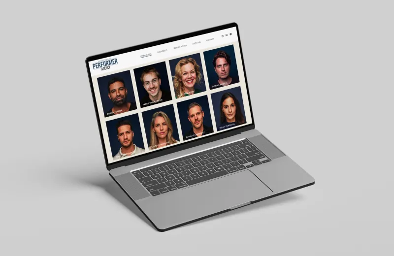 Bespoke website for Performer Agency